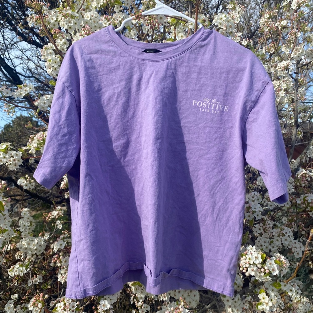 “Positive Each Day” Purple Women’s Tee